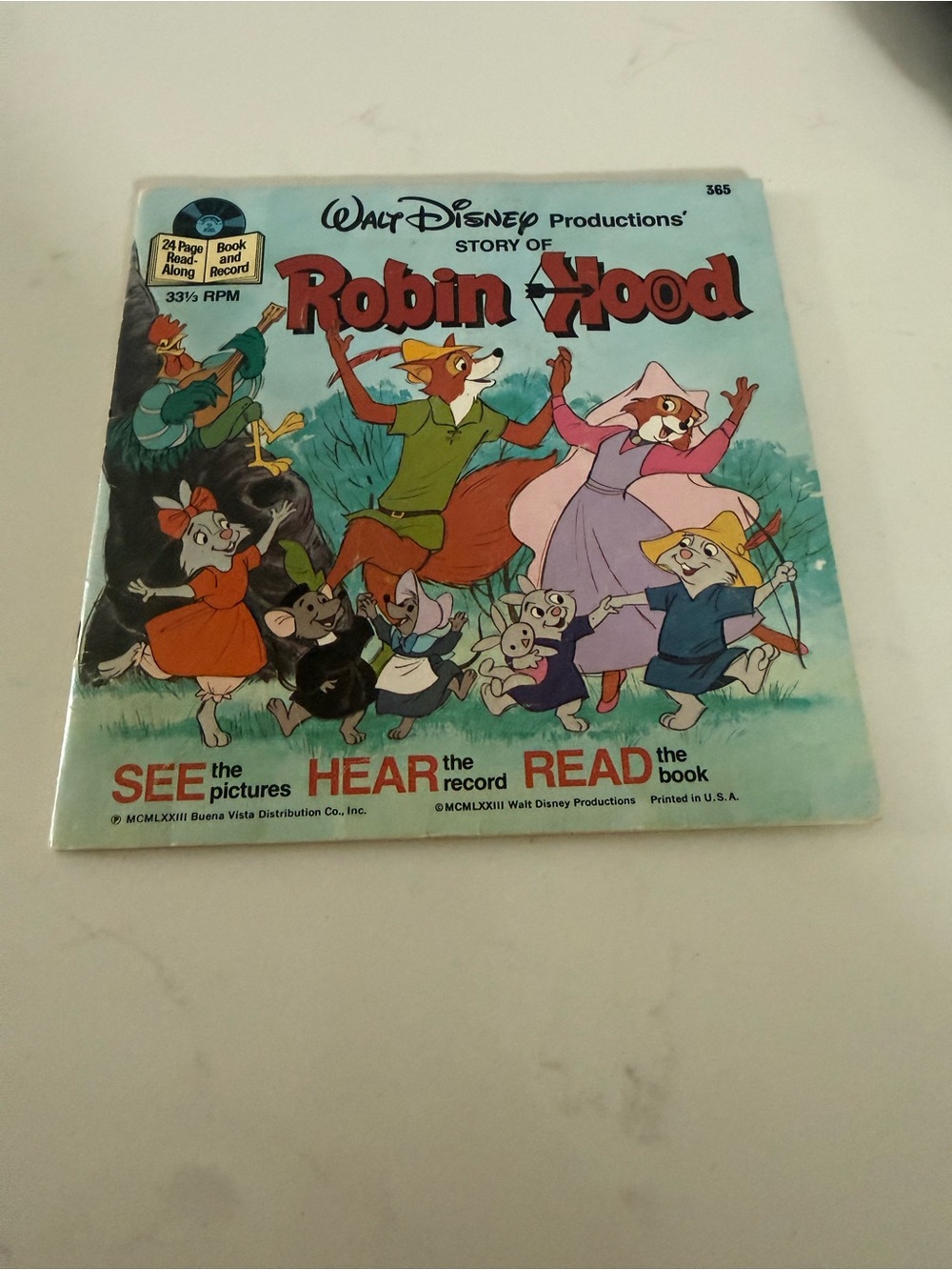 Walt Disney Story of Robin Hood Record & Book